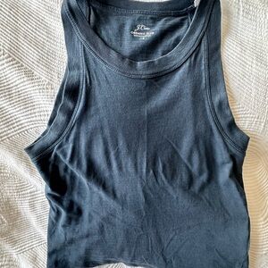 J. Crew Organic Blue Women's Dark Tank Top